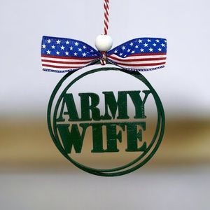 Army Wife Car Charm Ornament
